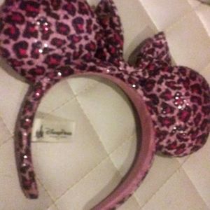 Sequin Cheetah Minnie Ears from Disneyland